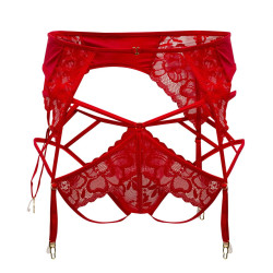 CandyMan Porte-Jarretelles Jockstrap Pinga Rouge